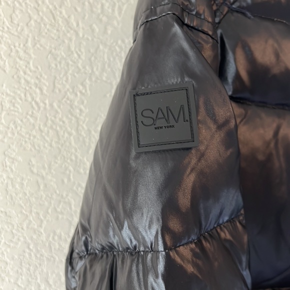 New Sam girls black puffer jacket - Picture 7 of 9